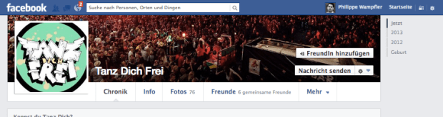 Tanz dich frei - FB-Präsenz
